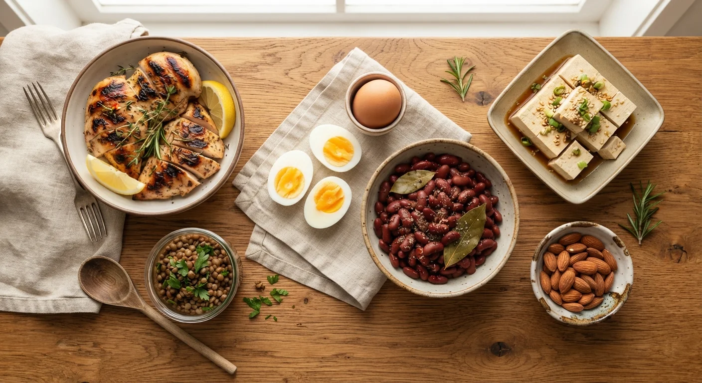 Protein Sources Side by Side: Animal, Plant, and Everything In Between